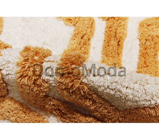 Коврик для ванной Indian Handmade Nuts RIS-BTH-5232 BEIGE-WHITE - высокое качество по лучшей цене в Украине изображение 3.